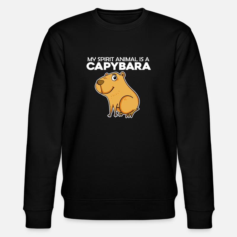 Capybara Wasserschwein - Sweat bio CHANGER Stanley/Stella Unisexe - noir
