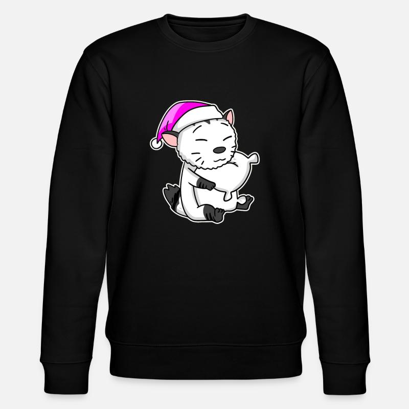 Chat race American Bobtail - Sweat bio CHANGER Stanley/Stella Unisexe - noir