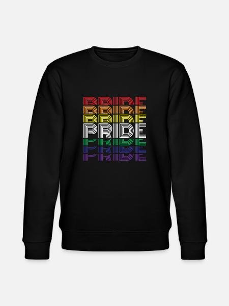 LGBT Human Mensch Regenbogen Geschenkidee - Stanley/Stella Unisex Bio-Sweatshirt CHANGER  - Schwarz