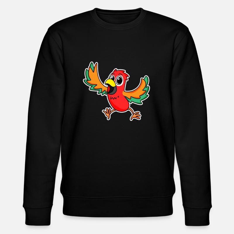 Perroquet Oiseaux Oiseaux - Sweat bio CHANGER Stanley/Stella Unisexe - noir