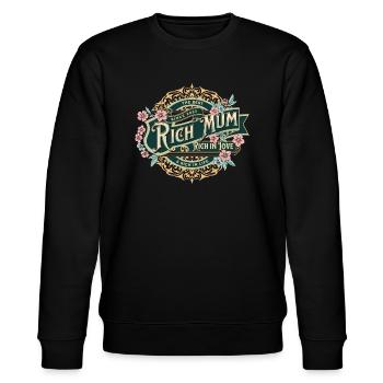 Mother Love Kingdom - Stanley/Stella CHANGER Unisex Organic Sweatshirt - black - Front - Nik (191cm) & Marisol (170cm)