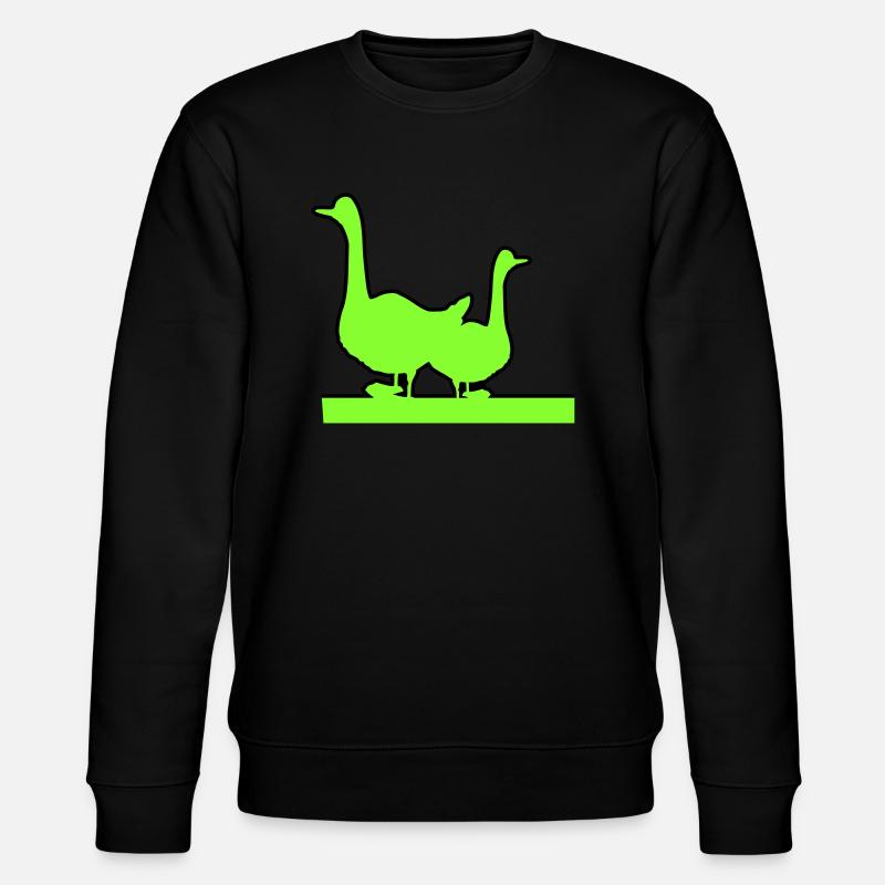 Gänse - Stanley/Stella Unisex Bio-Sweatshirt CHANGER  - Schwarz