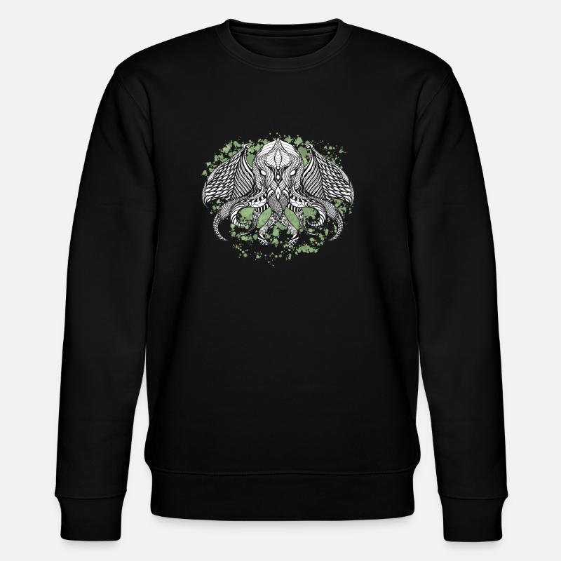 Cthulhu encre II - Sweat bio CHANGER Stanley/Stella Unisexe - noir