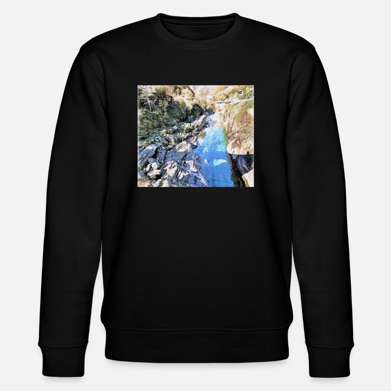Verzasca - Stanley/Stella Unisex Bio-Sweatshirt CHANGER  - Schwarz
