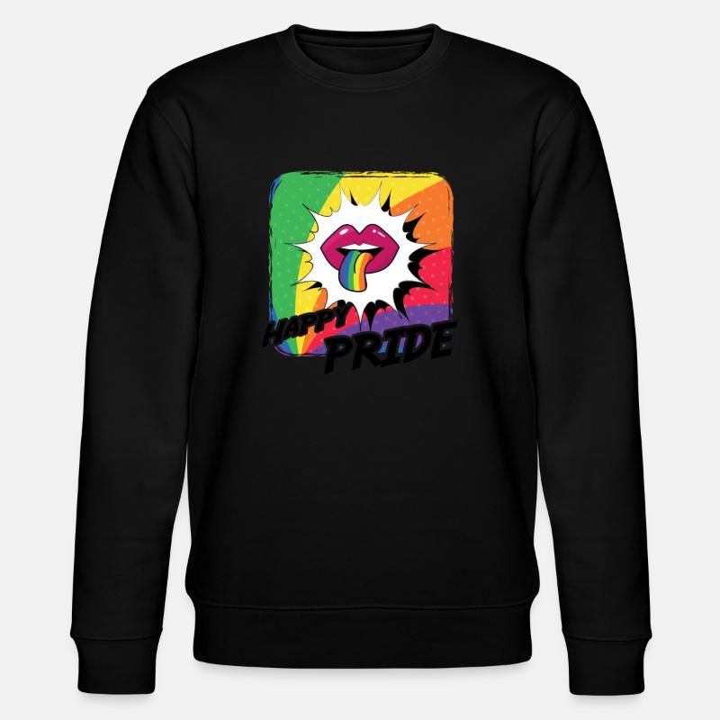 Rainbow Connection Étreinte, Joyeuse Fierté - Sweat bio CHANGER Stanley/Stella Unisexe - noir