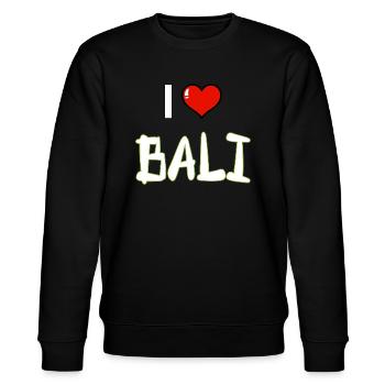 Bali - Indonesien - Stanley/Stella Unisex Bio-Sweatshirt CHANGER  - Schwarz - Vorne - Nik (191cm) & Marisol (170cm)
