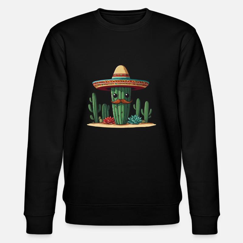 Cactus Fiesta Vacances Mexicaines Drôle - Sweat bio CHANGER Stanley/Stella Unisexe - noir