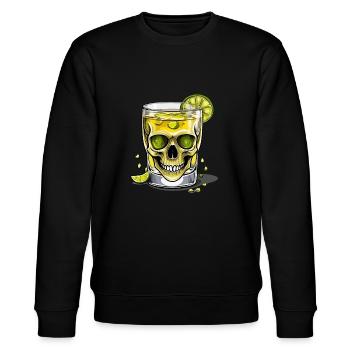 Iconic Mexico Drink Tequila Skull Design - Sweat bio CHANGER Stanley/Stella Unisexe - noir - Devant - Nik (191cm) & Marisol (170cm)