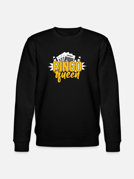 Bingo Player Queen Bingo Queen - Stanley/Stella CHANGER Unisex Organic Sweatshirt - black