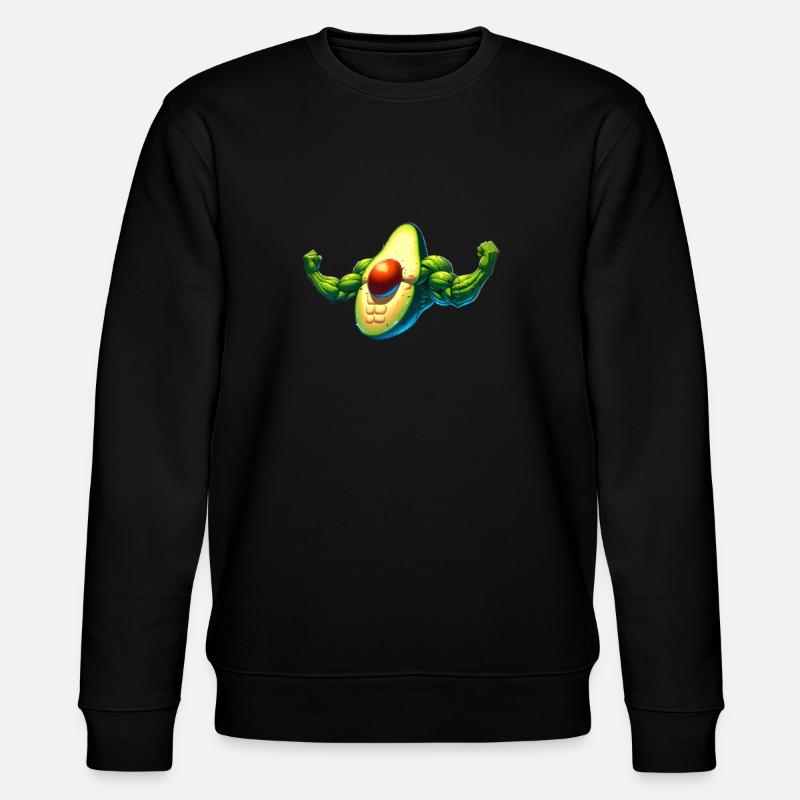 Starke Avocado - Stanley/Stella Unisex Bio-Sweatshirt CHANGER  - Schwarz