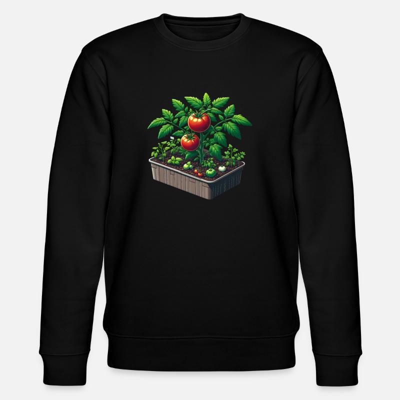 Plant de tomate en pot - Sweat bio CHANGER Stanley/Stella Unisexe - noir