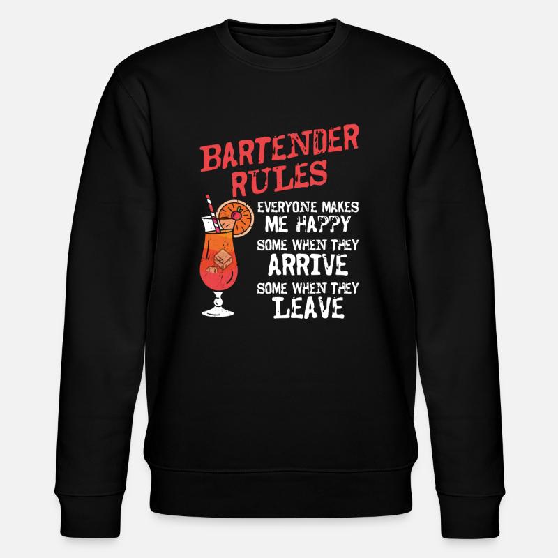 Bartender Mixologist Bartender - Stanley/Stella CHANGER Unisex Organic Sweatshirt - black