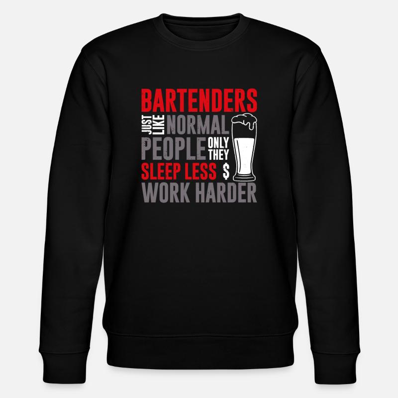 Bartender Mixologist Bartenders - Stanley/Stella CHANGER Unisex Organic Sweatshirt - black