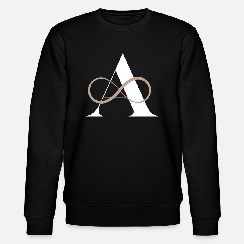 Letter to infinity - Stanley/Stella CHANGER Unisex Organic Sweatshirt - black