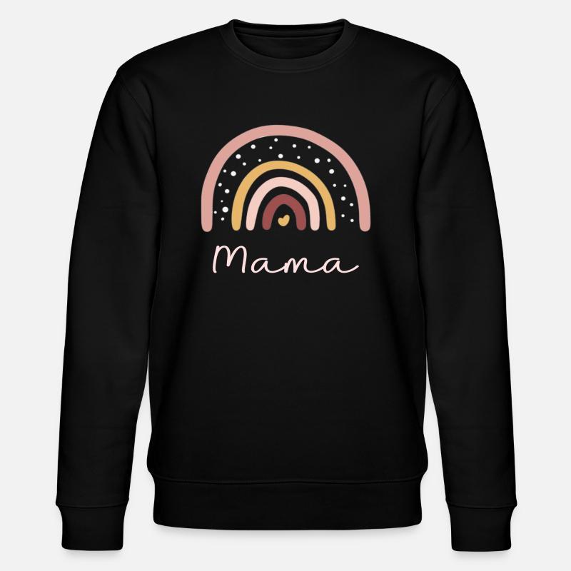 Rainbow Mom - Stanley/Stella CHANGER Unisex Organic Sweatshirt - black