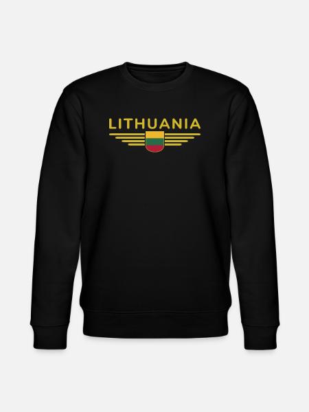 Lithuania T-Shirt – Pride and Style - Stanley/Stella CHANGER Unisex Organic Sweatshirt - black