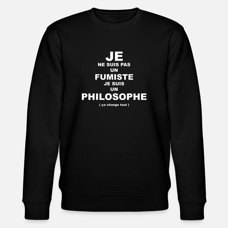 philosoph - Stanley/Stella Unisex Bio-Sweatshirt CHANGER  - Schwarz