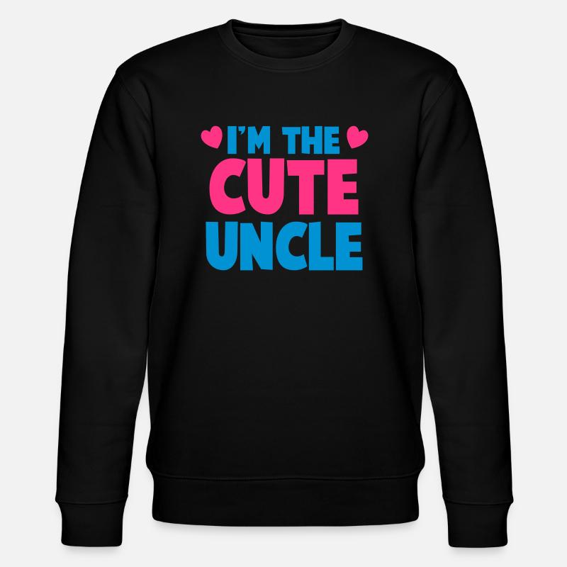 Ich bin der nette Onkel! - Stanley/Stella Unisex Bio-Sweatshirt CHANGER  - Schwarz