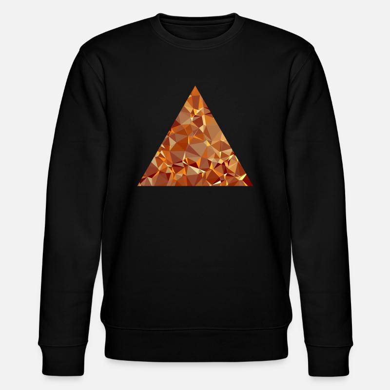 Triangle (low poly) - Stanley/Stella CHANGER Unisex Organic Sweatshirt - black