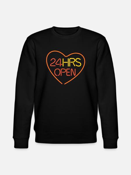 open heart - Stanley/Stella Unisex Bio-Sweatshirt CHANGER - Schwarz