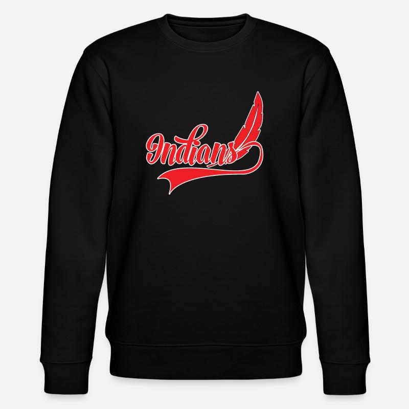 INDIANER - Stanley/Stella Unisex Bio-Sweatshirt CHANGER  - Schwarz