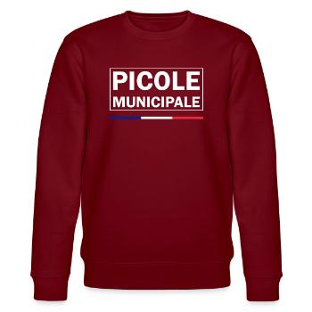 Picole Municipale - Sweat bio CHANGER Stanley/Stella Unisexe - bordeaux - Devant - Nik (191cm) & Marisol (170cm)