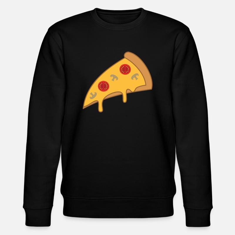 Pizzastück - Stanley/Stella Unisex Bio-Sweatshirt CHANGER - Schwarz