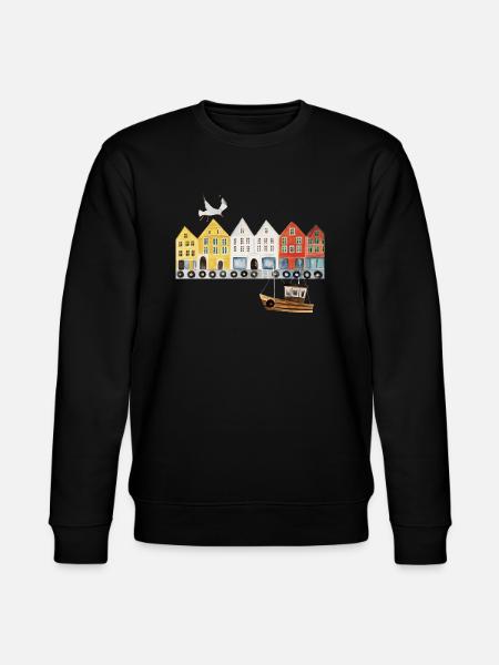 Bergen Norwegen - Stanley/Stella Unisex Bio-Sweatshirt CHANGER  - Schwarz