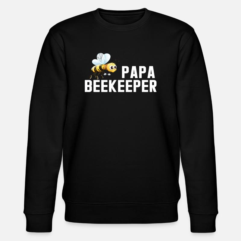 Papa Beekeeper - Stanley/Stella Unisex Bio-Sweatshirt CHANGER  - Schwarz