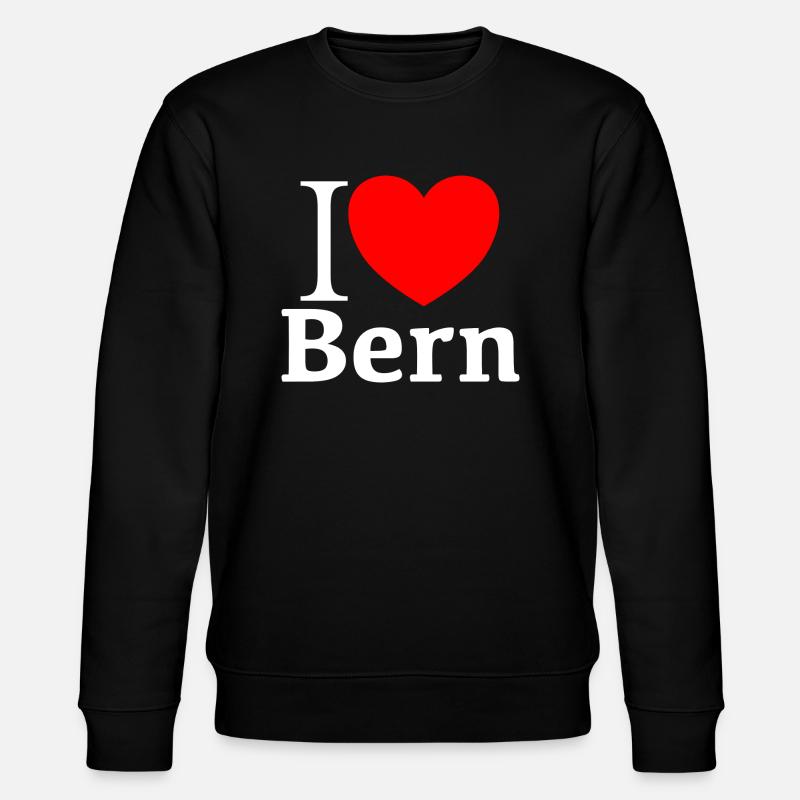 j’aime Berne - Sweat bio CHANGER Stanley/Stella Unisexe - noir