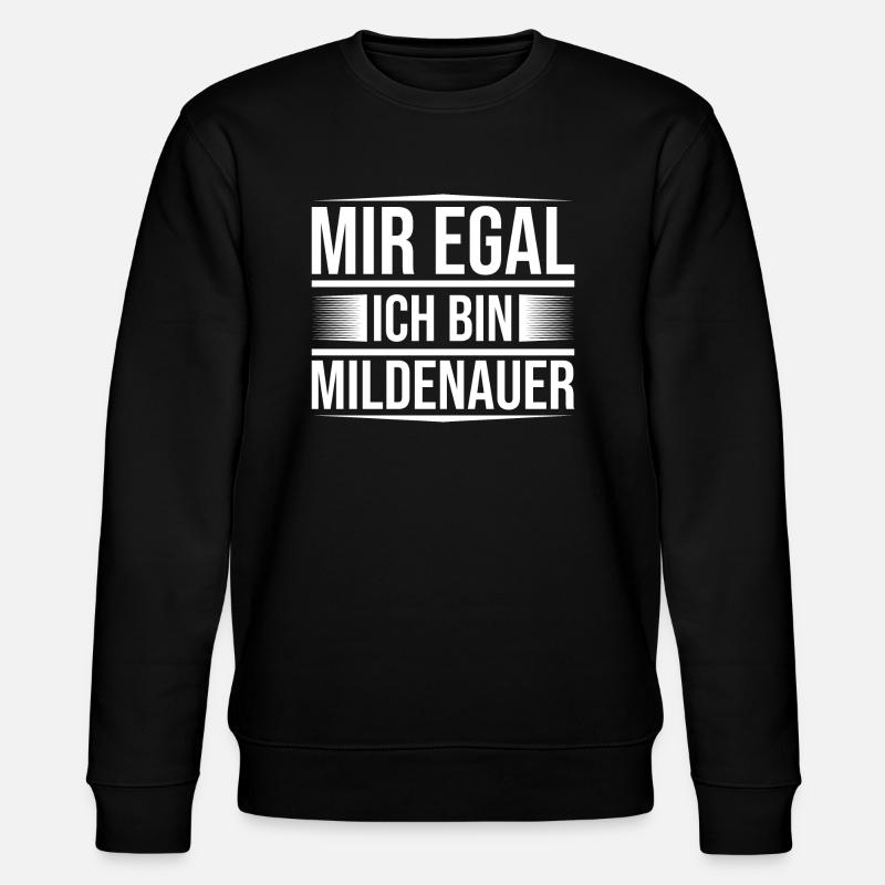 Mir egal Mildenau - Stanley/Stella Unisex Bio-Sweatshirt CHANGER  - Schwarz