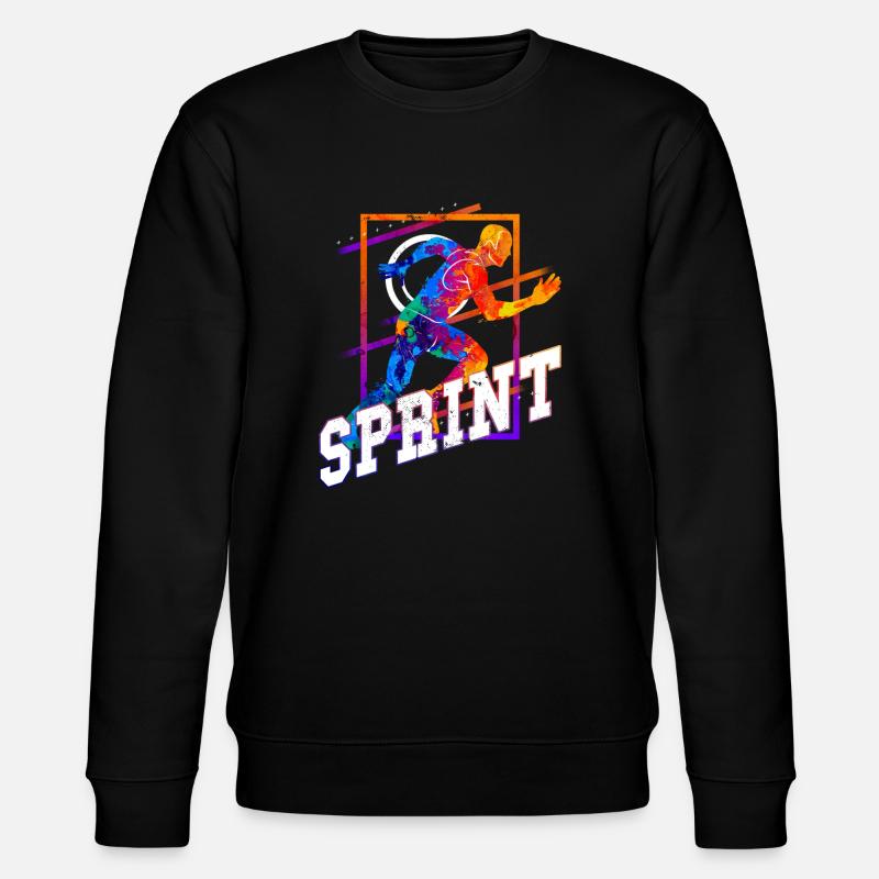 Sprint, Sprinter, Sprint, Athletics, Running - Stanley/Stella CHANGER Unisex Organic Sweatshirt - black