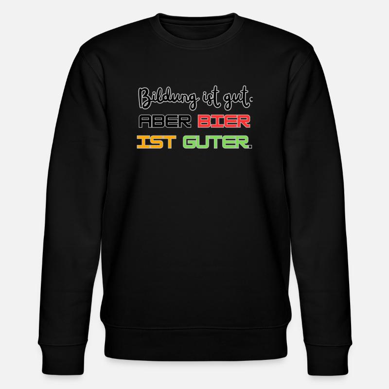 Bier ist gut - Stanley/Stella Unisex Bio-Sweatshirt CHANGER  - Schwarz