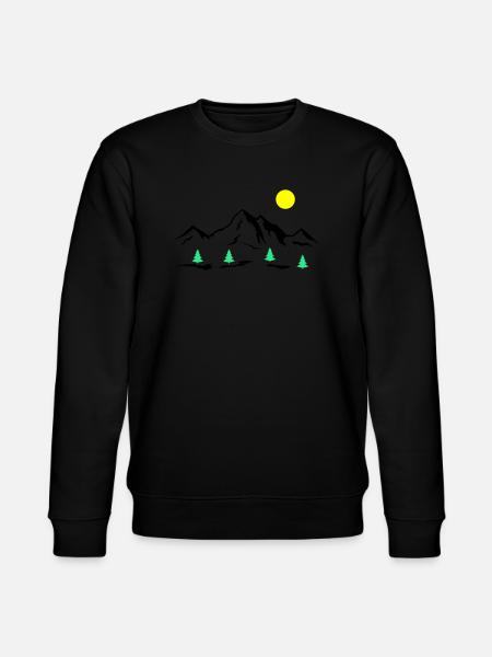 Mountains - Stanley/Stella CHANGER Unisex Organic Sweatshirt - black