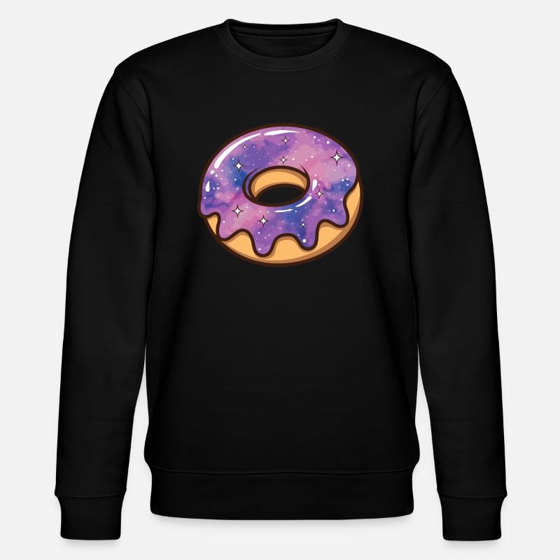 Kosmische Galaxie Donut - Stanley/Stella Unisex Bio-Sweatshirt CHANGER  - Schwarz