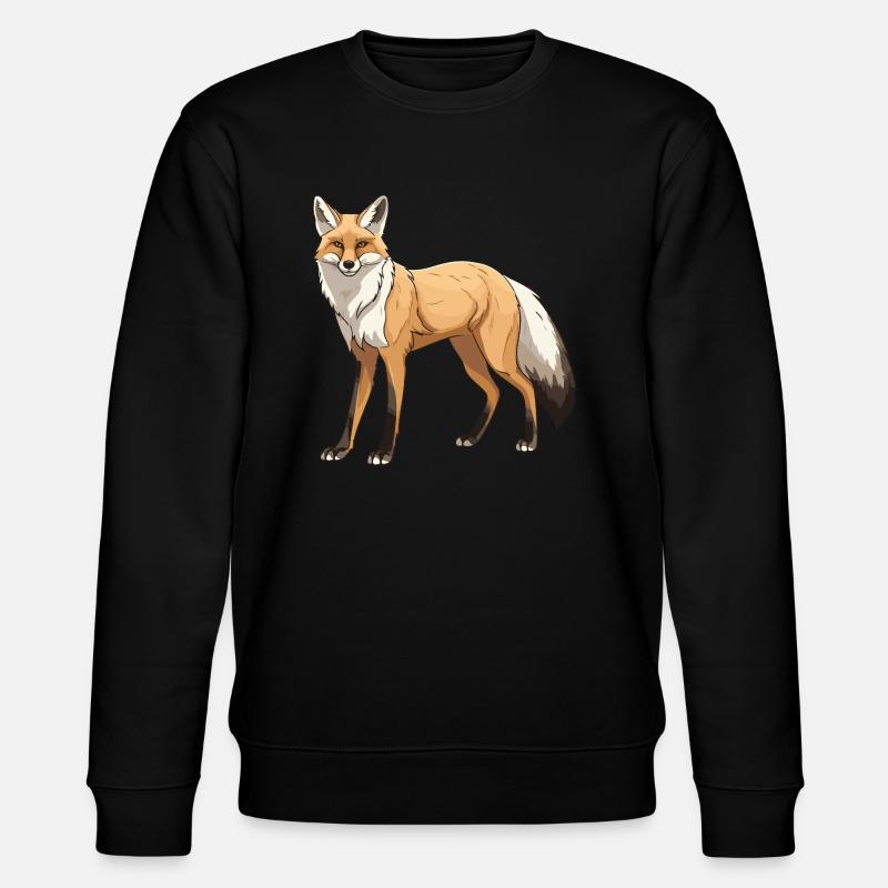 Fuchs Tier - Stanley/Stella Unisex Bio-Sweatshirt CHANGER  - Schwarz