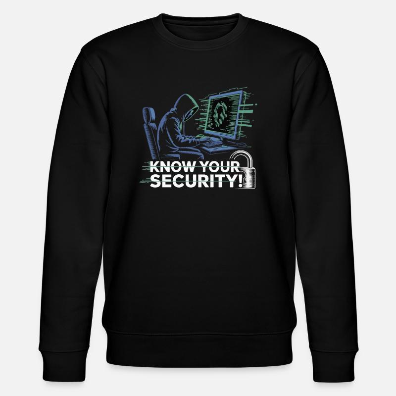 KNOW YOUR SECURITY - Stanley/Stella CHANGER Unisex Organic Sweatshirt - black