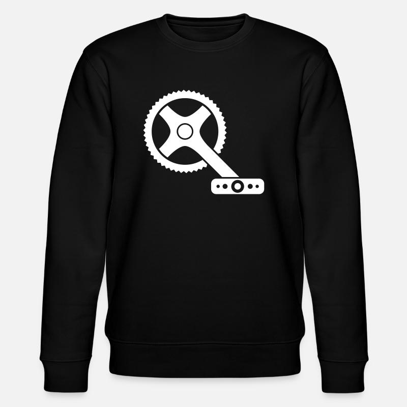 Fahrrad Pedal Radfahrer Geschenk - Stanley/Stella Unisex Bio-Sweatshirt CHANGER - Schwarz