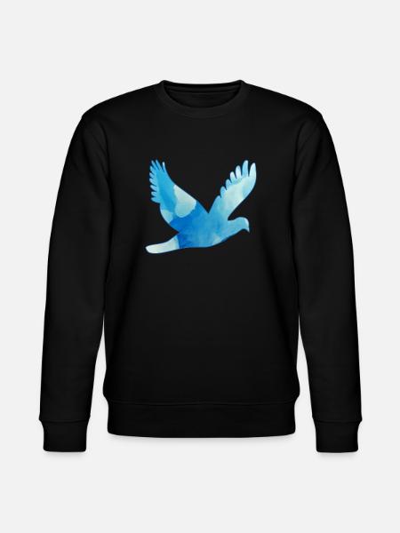 Dove flying / pigeon - Stanley/Stella CHANGER Unisex Organic Sweatshirt - black