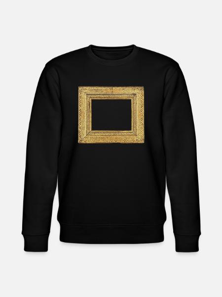 🖼️ Pale gold picture frame - Stanley/Stella CHANGER Unisex Organic Sweatshirt - black