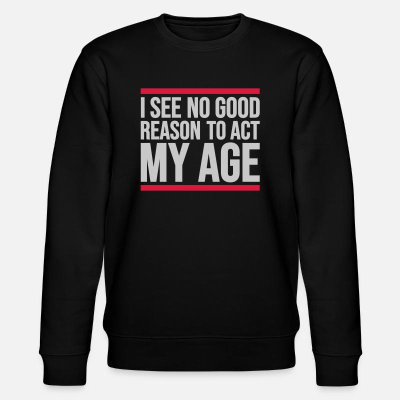 pour agir à mon âge - Sweat bio CHANGER Stanley/Stella Unisexe - noir