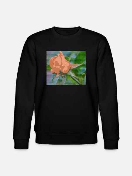 Orange Liquid - Stanley/Stella CHANGER Unisex Organic Sweatshirt - black