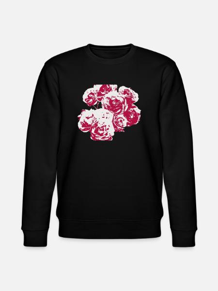 Roses shaded - Stanley/Stella CHANGER Unisex Organic Sweatshirt - black