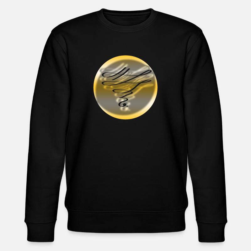 goldenes ornament - Stanley/Stella Unisex Bio-Sweatshirt CHANGER  - Schwarz