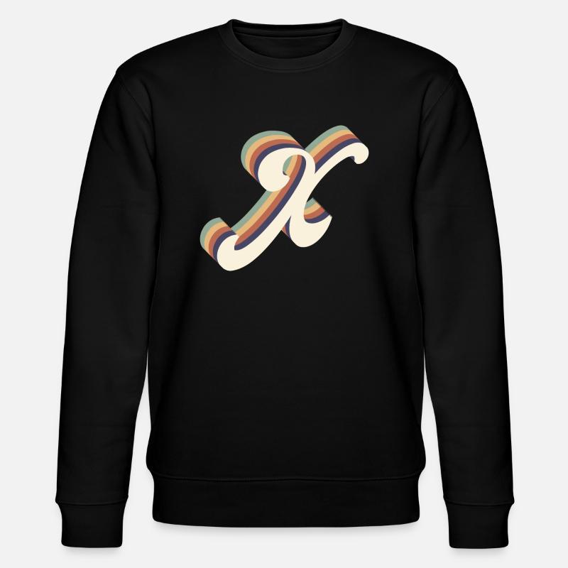 Buchstabe K - Stanley/Stella Unisex Bio-Sweatshirt CHANGER  - Schwarz