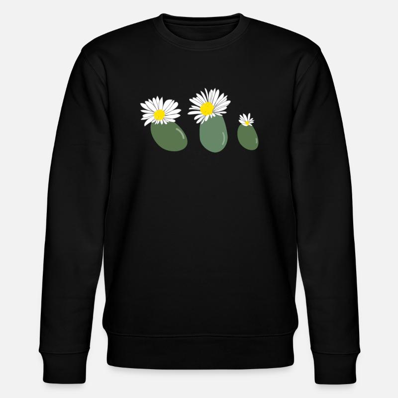 Fleur de lithops2 - Sweat bio CHANGER Stanley/Stella Unisexe - noir