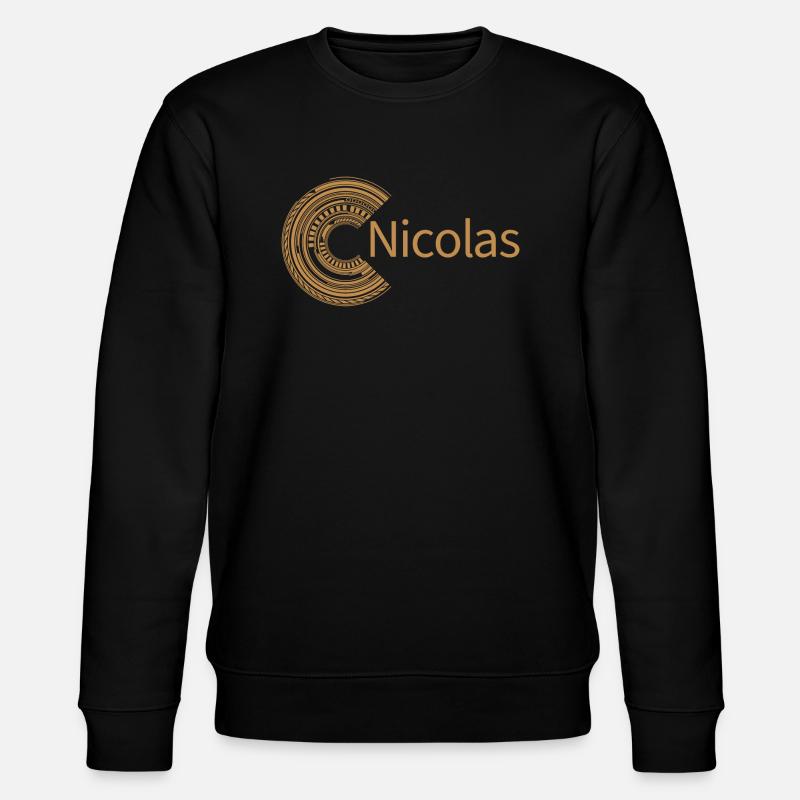 Für Nicolas - Stanley/Stella Unisex Bio-Sweatshirt CHANGER  - Schwarz