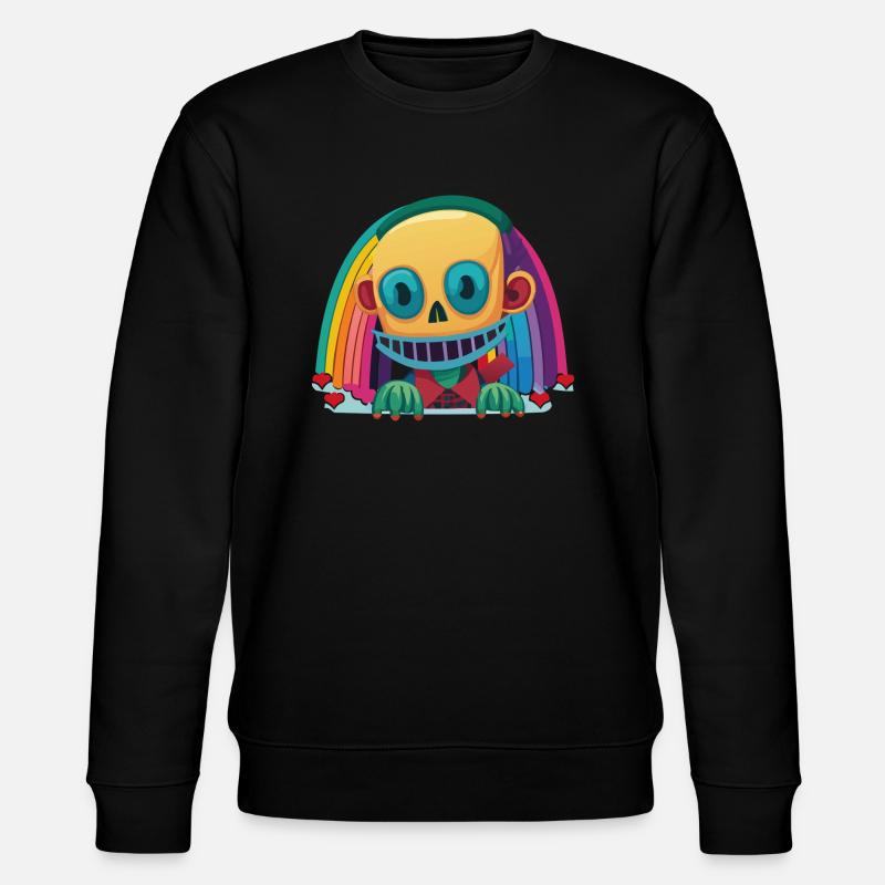Pride Zombie 14 - Stanley/Stella Unisex Bio-Sweatshirt CHANGER  - Schwarz