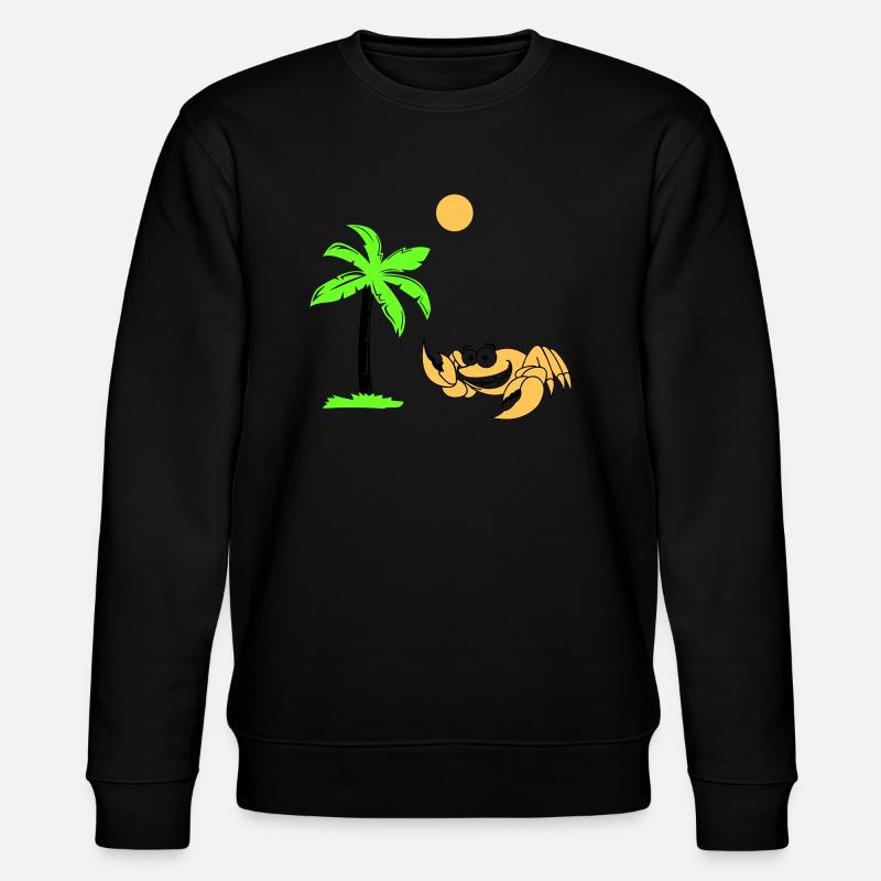Palmier crabe - Sweat bio CHANGER Stanley/Stella Unisexe - noir