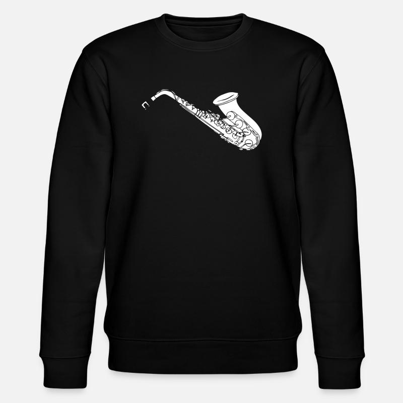 Saxophon Saxophon Saxophon - Stanley/Stella Unisex Bio-Sweatshirt CHANGER  - Schwarz
